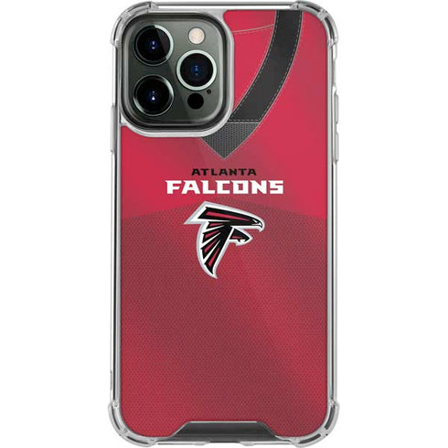 NFL Atlanta Falcons Team Jersey iPhone 14 Pro Max Clear Case