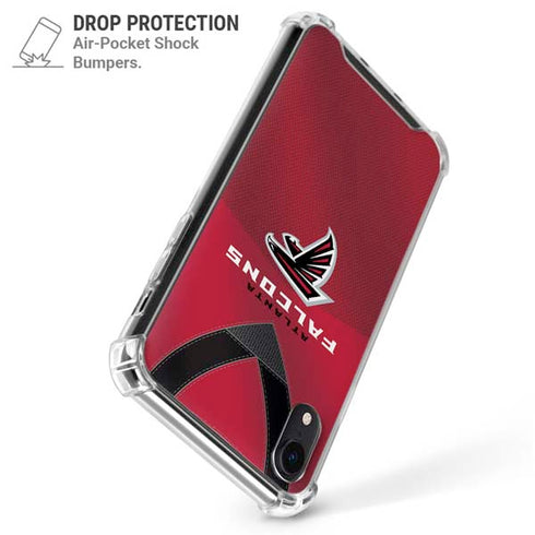 NFL Atlanta Falcons Team Jersey iPhone XR Clear Case