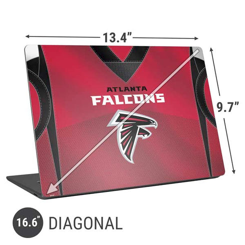 NFL Atlanta Falcons Team Jersey Universal Laptop 16.6in (13.4 x 9.7in) Skin