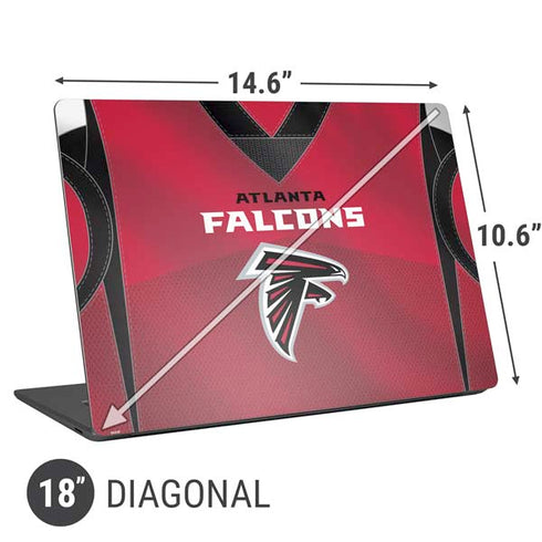 NFL Atlanta Falcons Team Jersey Universal Laptop 18in (14.6 x 10.6in) Skin