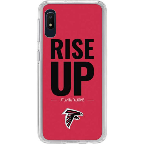 NFL Atlanta Falcons Team Motto Galaxy A10e Clear Case