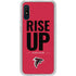 NFL Atlanta Falcons Team Motto Galaxy A10e Clear Case
