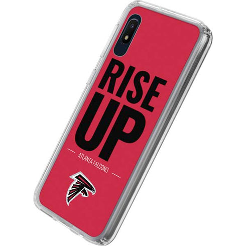 NFL Atlanta Falcons Team Motto Galaxy A10e Clear Case