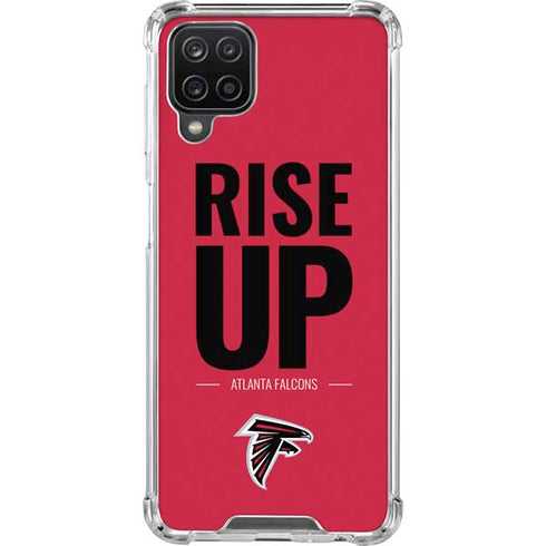 NFL Atlanta Falcons Team Motto Galaxy A12 Clear Case