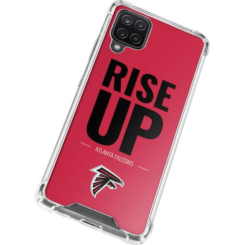 NFL Atlanta Falcons Team Motto Galaxy A12 Clear Case