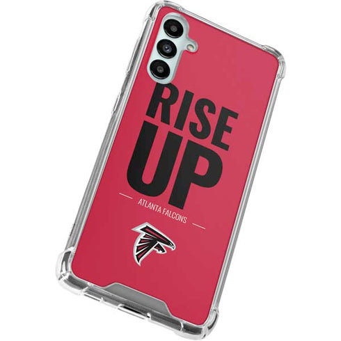 NFL Atlanta Falcons Team Motto Galaxy A14 5G Clear Case