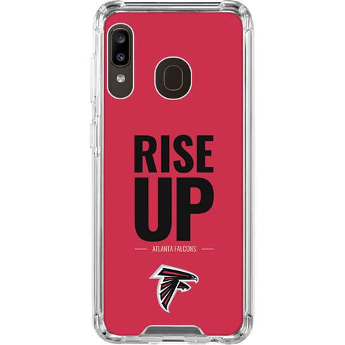 NFL Atlanta Falcons Team Motto Galaxy A30 Clear Case