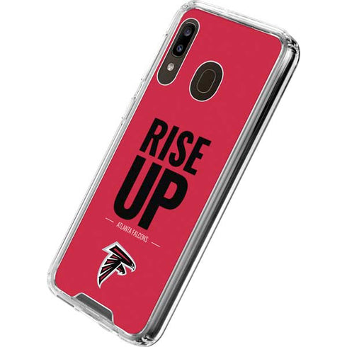 NFL Atlanta Falcons Team Motto Galaxy A30 Clear Case