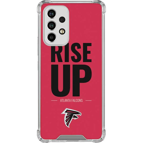 NFL Atlanta Falcons Team Motto Galaxy A53 5G Clear Case
