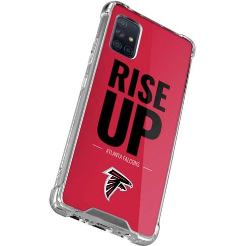 NFL Atlanta Falcons Team Motto Galaxy A71 5G Clear Case