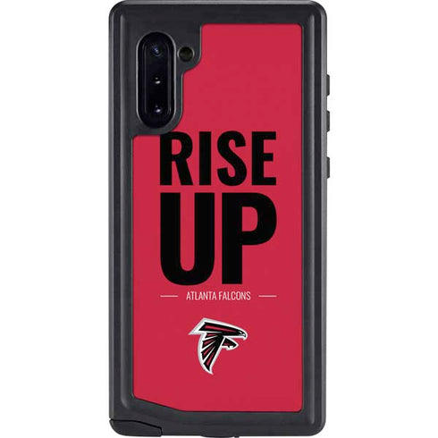 NFL Atlanta Falcons Team Motto Galaxy Note 10 Waterproof Case