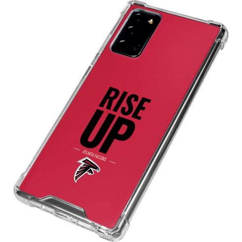 NFL Atlanta Falcons Team Motto Galaxy Note20 5G Clear Case
