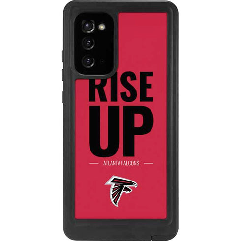 NFL Atlanta Falcons Team Motto Galaxy Note20 5G Waterproof Case