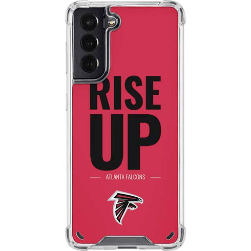 NFL Atlanta Falcons Team Motto Galaxy S21 5G Clear Case