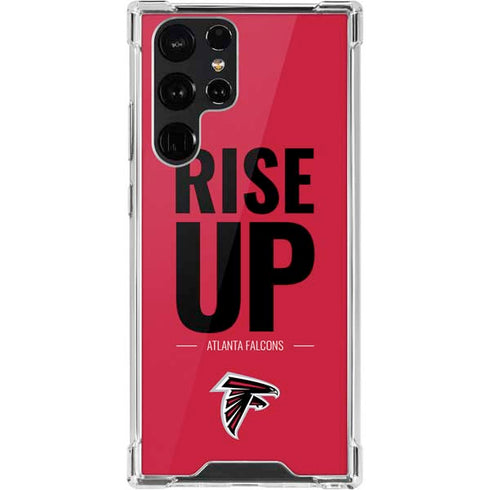 NFL Atlanta Falcons Team Motto Galaxy S22 Ultra Clear Case