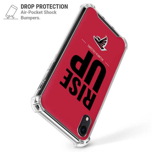 NFL Atlanta Falcons Team Motto iPhone XR Clear Case