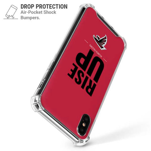 NFL Atlanta Falcons Team Motto iPhone XS Max Clear Case