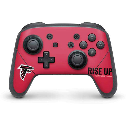 NFL Atlanta Falcons Team Motto Nintendo Switch Pro Controller Skin