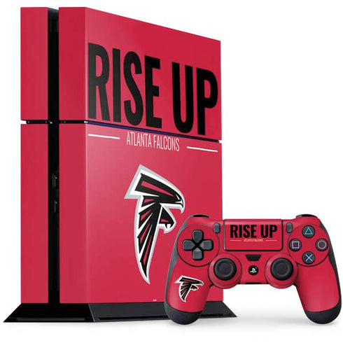 NFL Atlanta Falcons Team Motto PS4 Console and Controller Bundle Skin