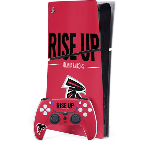 NFL Atlanta Falcons Team Motto PS5 Slim Digital Edition Bundle Skin