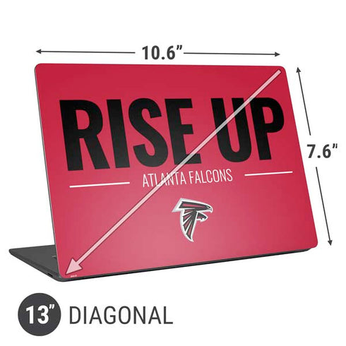 NFL Atlanta Falcons Team Motto Universal Laptop 13in (10.6 x 7.6in) Skin