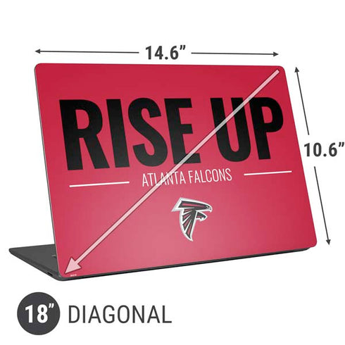 NFL Atlanta Falcons Team Motto Universal Laptop 18in (14.6 x 10.6in) Skin