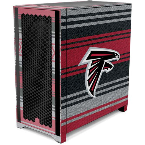 NFL Atlanta Falcons Trailblazer Corsair 4000D Tempered Glass Mid-Tower ATX Case Skin