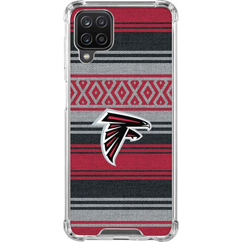 NFL Atlanta Falcons Trailblazer Galaxy A12 Clear Case