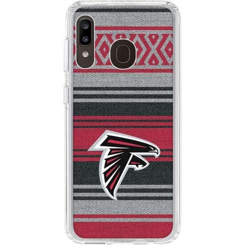NFL Atlanta Falcons Trailblazer Galaxy A20 Clear Case