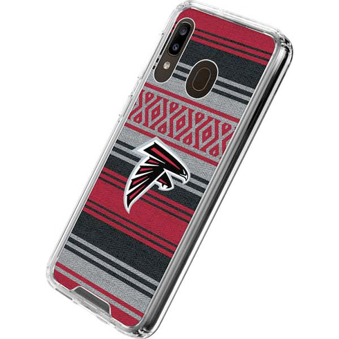 NFL Atlanta Falcons Trailblazer Galaxy A30 Clear Case