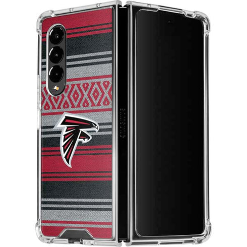 NFL Atlanta Falcons Trailblazer Galaxy Z Fold4 5G Clear Case