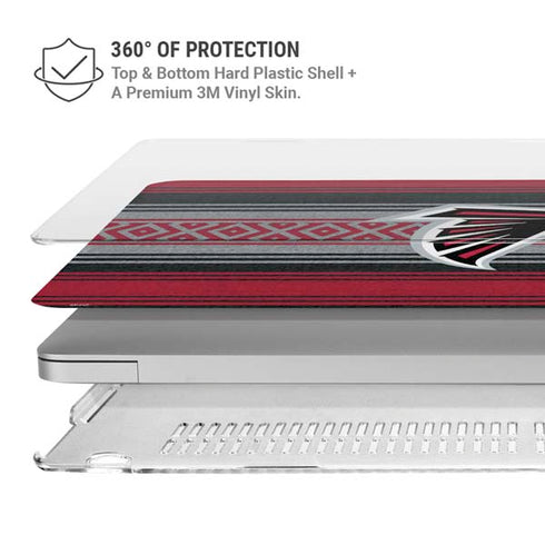 NFL Atlanta Falcons Trailblazer MacBook Pro 13in (2020) Case plus Skin