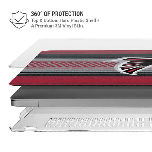 NFL Atlanta Falcons Trailblazer MacBook Pro 16in (2021-25) Case plus Skin