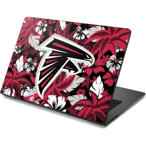 NFL Atlanta Falcons Tropical Print Dell Chromebook Skin