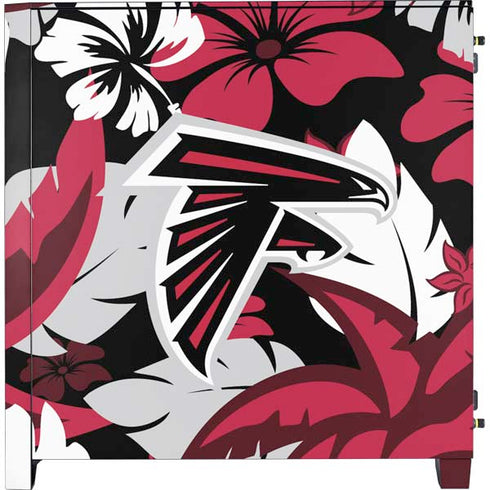 NFL Atlanta Falcons Tropical Print Corsair 4000D Tempered Glass Mid-Tower ATX Case Skin