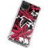 NFL Atlanta Falcons Tropical Print Galaxy A12 Clear Case