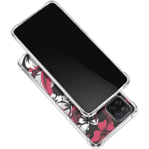 NFL Atlanta Falcons Tropical Print Galaxy A12 Clear Case