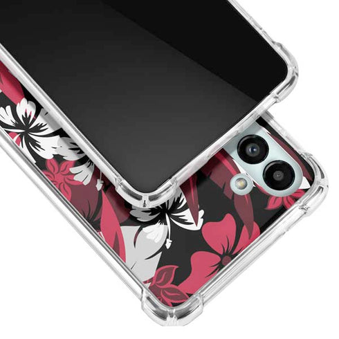 NFL Atlanta Falcons Tropical Print Galaxy A13 5G Clear Case