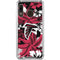 NFL Atlanta Falcons Tropical Print Galaxy A30 Clear Case