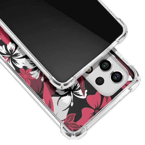 NFL Atlanta Falcons Tropical Print Galaxy A33 5G Clear Case