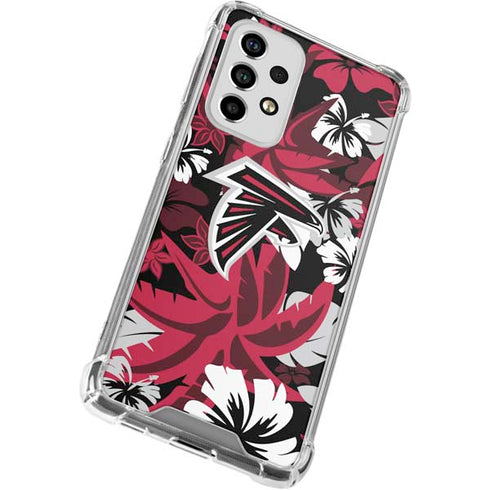 NFL Atlanta Falcons Tropical Print Galaxy A53 5G Clear Case