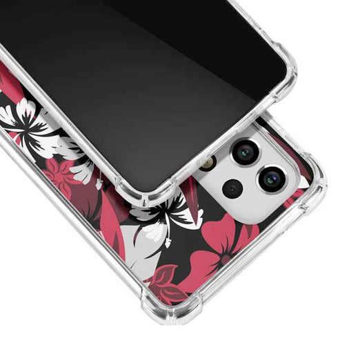 NFL Atlanta Falcons Tropical Print Galaxy A53 5G Clear Case