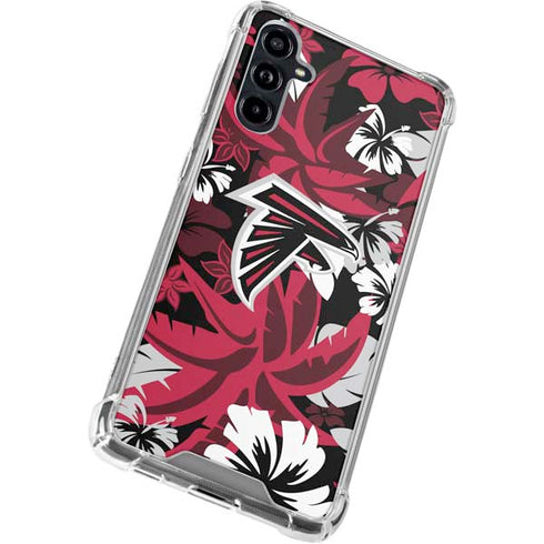 NFL Atlanta Falcons Tropical Print Galaxy A54 5G Clear Case