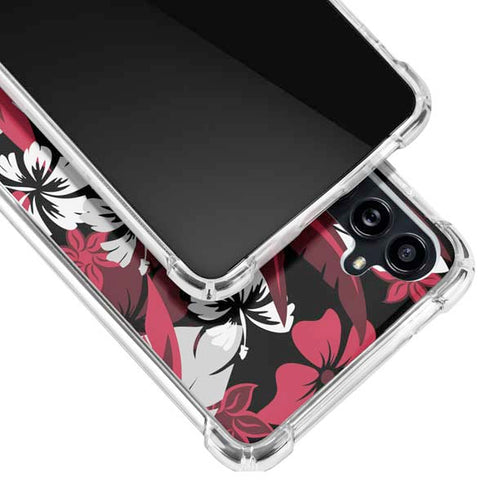 NFL Atlanta Falcons Tropical Print Galaxy A54 5G Clear Case