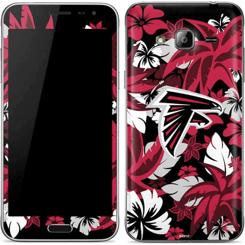 NFL Atlanta Falcons Tropical Print Galaxy J3 Skin