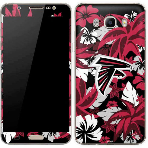 NFL Atlanta Falcons Tropical Print Galaxy J7 Skin