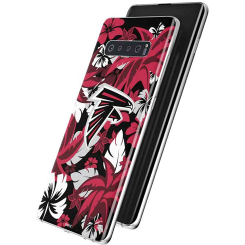 NFL Atlanta Falcons Tropical Print Galaxy S10 Plus Skin