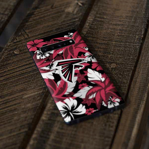 NFL Atlanta Falcons Tropical Print Galaxy S10 Plus Skin