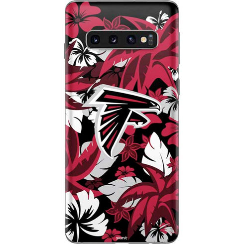NFL Atlanta Falcons Tropical Print Galaxy S10 Skin