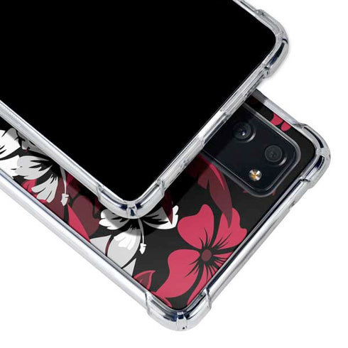 NFL Atlanta Falcons Tropical Print Galaxy S20 FE Clear Case